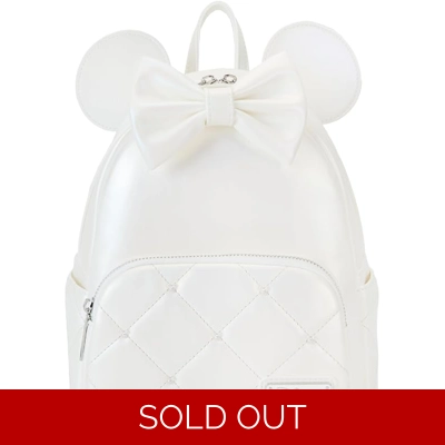 Loungefly Disney Minnie Mouse White Wedding Backpack
